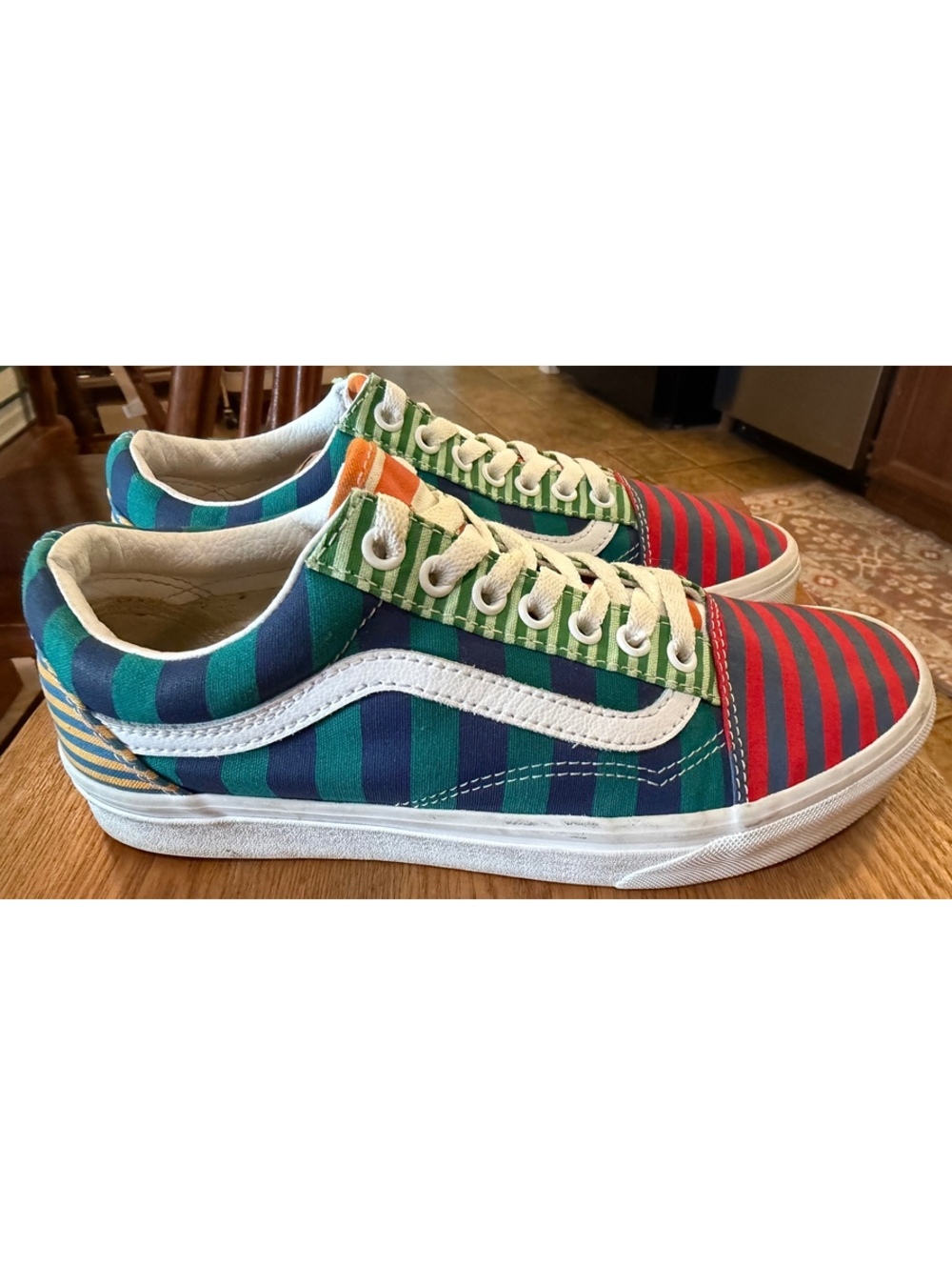 Vans Old Skool  Stripe Block Sneakers - Picture 9 of 10
